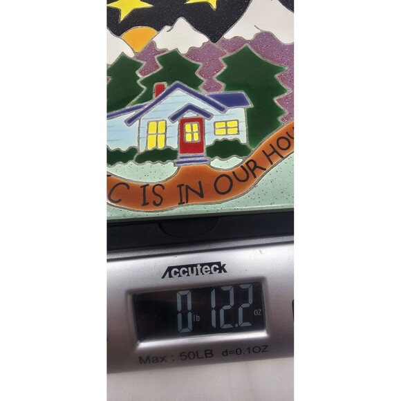 VTG Handmade Irene Otis Ceramic Art Tile Trivet Magic Is In Our House 6x6" 1996 - Picture 13 of 13